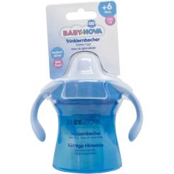 Поильник-непроливайка Baby-Nova з ручками блакитна 220 м Фото 1