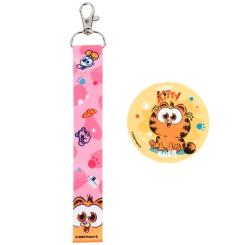 Бейдж Kite набор на липучке и подвеска Garfield Фото 1