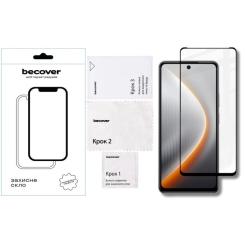 Стекло защитное BeCover Tecno POVA 7 Neo (LJ6) Black Фото 1