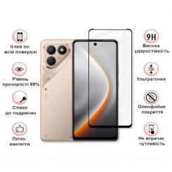 Стекло защитное BeCover Tecno POVA 7 Neo (LJ6) Black Фото 2
