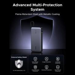 Батарея универсальная Ugreen 25000mAh 165W DualCable Фото 2