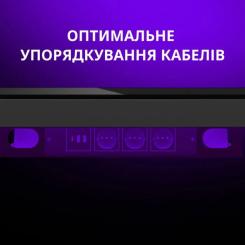 Компьютерный стол Lorgar PRO 80W Wood Black Фото 10