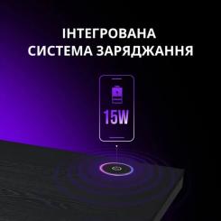 Компьютерный стол Lorgar PRO 80W Wood Black Фото 8