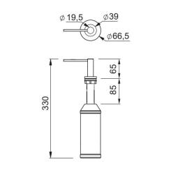 Дозатор для жидкого мыла Elleci ADI02304IN Фото 1