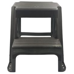 Табурет Irak Plastik со ступенькой Step цвет шоколадный Фото 1