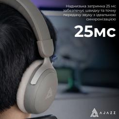 Наушники Ajazz AHM08 MAX 3-Mode Grey Фото 10