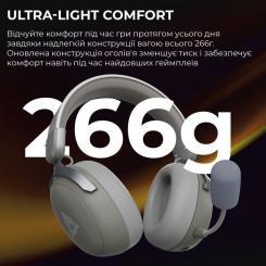 Наушники Ajazz AHM08 MAX 3-Mode Grey Фото 8