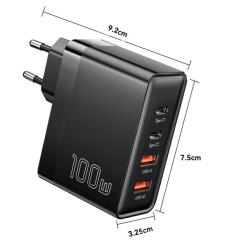 Зарядное устройство Essager 2xUSB-C + 2xUSB 100W Фото 10