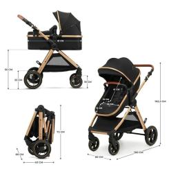 Коляска Kinderkraft 2 в 1 Esme Black (KSESME00BLK2000) Фото 1