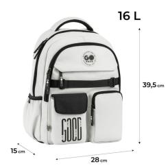 Рюкзак школьный GoPack Education 183 світло-сірий Фото 11