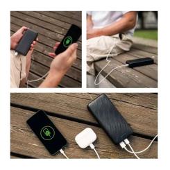 Батарея универсальная EMOS 20000mAh AlphaQ3, 22.5W, black Фото 11