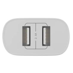 Зарядное устройство Globex 2xUSB 12W FastPower white Фото 1