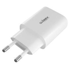 Зарядное устройство Globex 2xUSB 12W FastPower white Фото 2