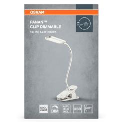 Настольная лампа Osram PANAN CLIP SQUARE DIM USB WT Фото 4