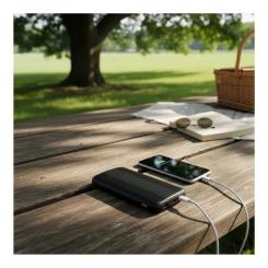 Батарея универсальная AWEI 10000mAh P20K, 12W, Black Фото 8
