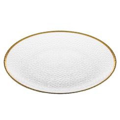 Тарелка Ardesto Dew 21см, скло, прозорий Фото