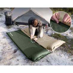 Туристический коврик Naturehike CNK2450WS020, самонадувний, 200х63х10 см, бежевий Фото 3