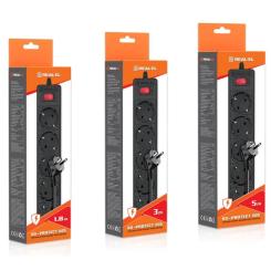 Сетевой фильтр питания REAL-EL RS-Protect 505, 5m, black Фото 10