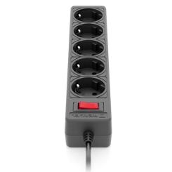 Сетевой фильтр питания REAL-EL RS-Protect 505, 5m, black Фото 2