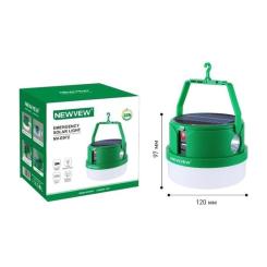 Фонарь NEWVEW NV-E972 50W Solar Panel 2400mAh Green Фото 3