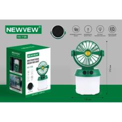 Фонарь NEWVEW з вентилятором NV-Y06 Solar Panel 1800mA Фото 1