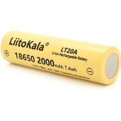 Аккумулятор Liitokala 18650 2000mah (1900-2000mah), 3.7V(2.75-4.2V), Yel Фото 1