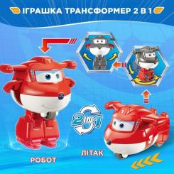 Фигурка Super Wings трансформер Transform-a-Bots Джетт (Jett) Фото 3
