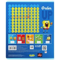 Тетрадь Kite Sponge Bob, 12 аркушів, клітинка Фото 11