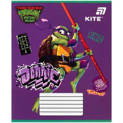 Тетрадь Kite Ninja Turtles, 12 листов, косая линия Фото 3