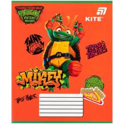 Тетрадь Kite Ninja Turtles, 12 листов, косая линия Фото 7