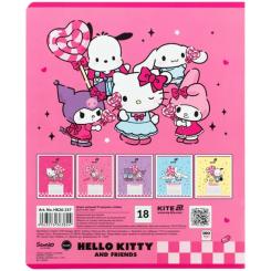 Тетрадь Kite Hello Kitty and Friends, 18 аркушів, лінія Фото 9
