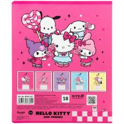 Тетрадь Kite Hello Kitty and Friends, 18 аркушів, лінія Фото 11