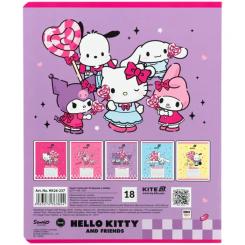 Тетрадь Kite Hello Kitty and Friends, 18 аркушів, лінія Фото 7