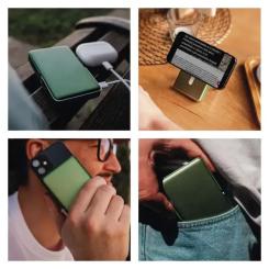 Батарея универсальная EMOS 10000mAh, MagSafe, 20W, green Фото 11