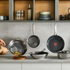 Сковорода Tefal ВОК Emotion+, 28см, чорний Фото 6