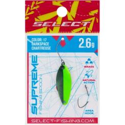 Блесна Select Supreme 2.6g 30mm 17 DarkSpace Chartreuse Фото 1