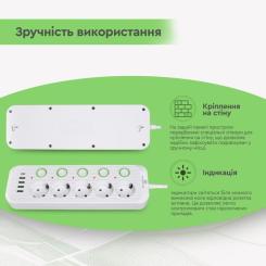 Сетевой фильтр питания XoKo XK-SP-5-2-1-WH Фото 9