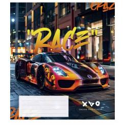 Тетрадь Школярик Night racers 48 листов клетка Фото 1