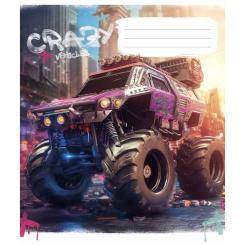 Тетрадь Школярик Monster trucks 36 аркушів лінія Фото 1
