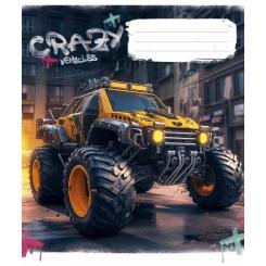 Тетрадь Школярик Monster trucks 36 аркушів лінія Фото 2