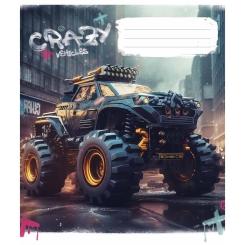 Тетрадь Школярик Monster trucks 36 аркушів лінія Фото 4