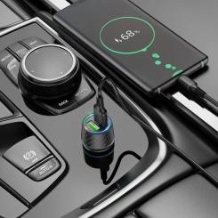 Зарядное устройство BOROFONE 2xUSB QC3.0 36W car adapter black Фото 5