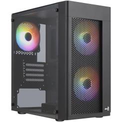 Корпус для ПК AeroCool Hexform-G-BK-v2 Black 600W Фото