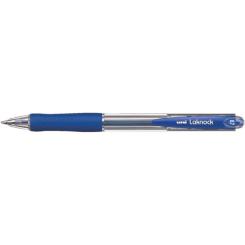Ручка шариковая UNI retractable, 0.7mm, Blue, LAKNOCK fine Фото