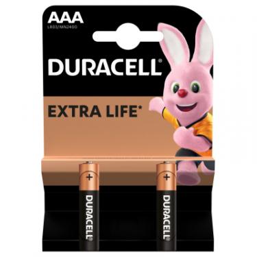Батарейка Duracell AAA лужні 2 шт. в упаковці Фото 1