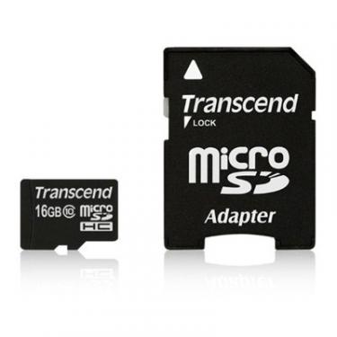 Карта памяти Transcend 16Gb microSDHC class 10 Фото