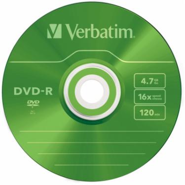 Диск DVD Verbatim 4.7Gb 16X Slim case 5 шт Color Фото 5