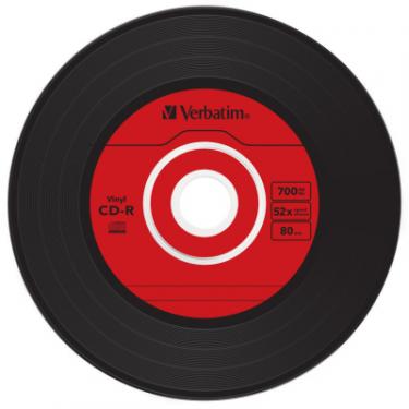 Диск CD Verbatim CD-R 700Mb 52x Slim case Vinyl AZO Фото 3