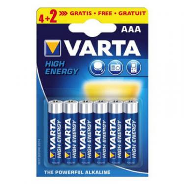 Батарейка Varta HIGH Energy ALKALINE * 6 (4+2) Фото