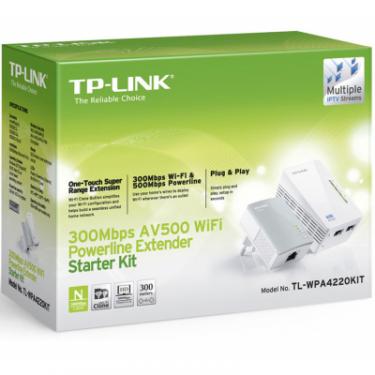 Адаптер Powerline TP-Link TL-WPA4220 KIT Фото 2